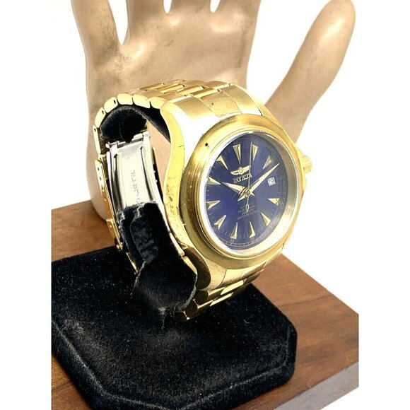Invicta Men's Watch 2305 Pro Diver Automatic Blue Dial Gold MISSING THE BEZEL - Picture 14 of 14